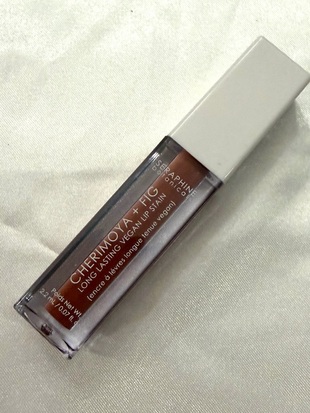 Seraphine Botanicals Cherimoya Fig Long Lasting Vegan Lip Stain Latte 0.07oz NEW
